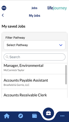 view list of my saved jobs2