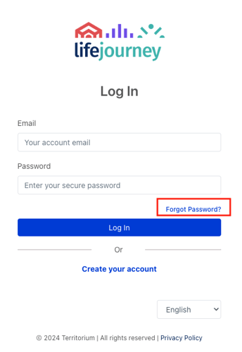 forgot password