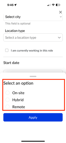 location type mobile