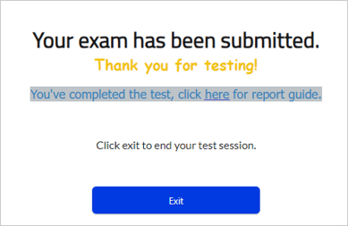 A screenshot of a test

Description automatically generated